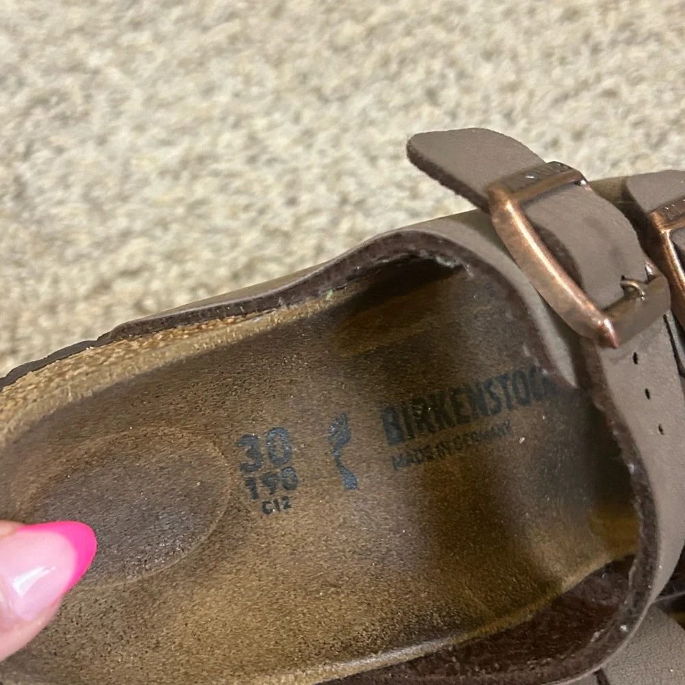 Birkenstock Arizona Sandals Mocha Unisex Child's Brown Size 30 12 Outdoor Summer